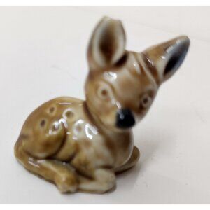 Wade Whimsies Series 2 #1 Deer Fawn Mini Figurine 1971-84 Red Rose Tea